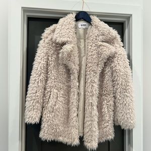 BB DAKOTA Faux Sherpa Jacket - Size Small
